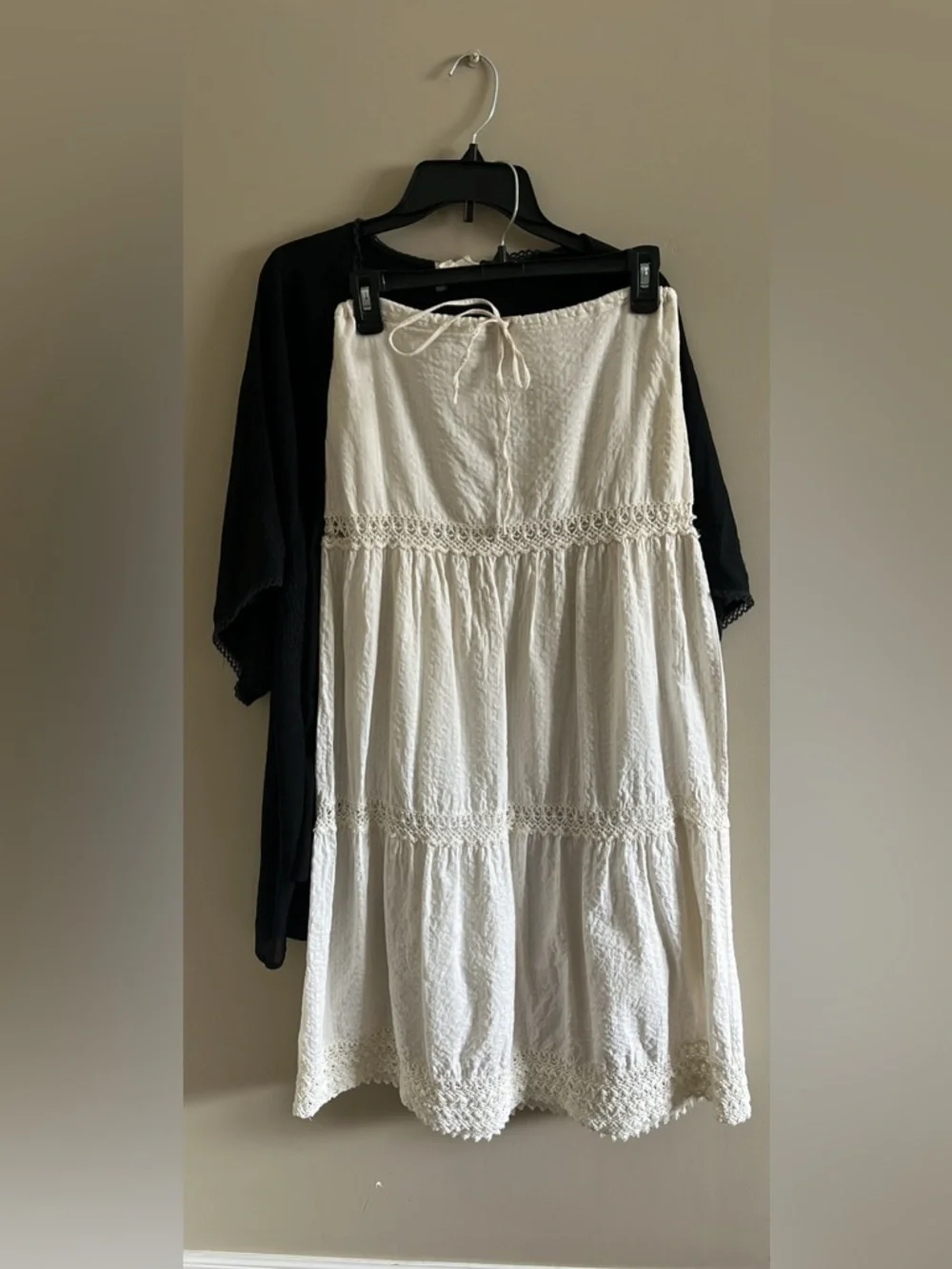 Roxy Boho Prairie Cotton Maxi Skirt - Picture 2 of 4